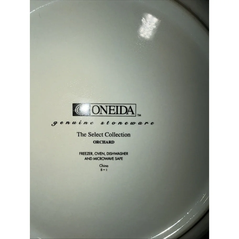 Vintage Oneida Orchard Genuine Stoneware Chop 12